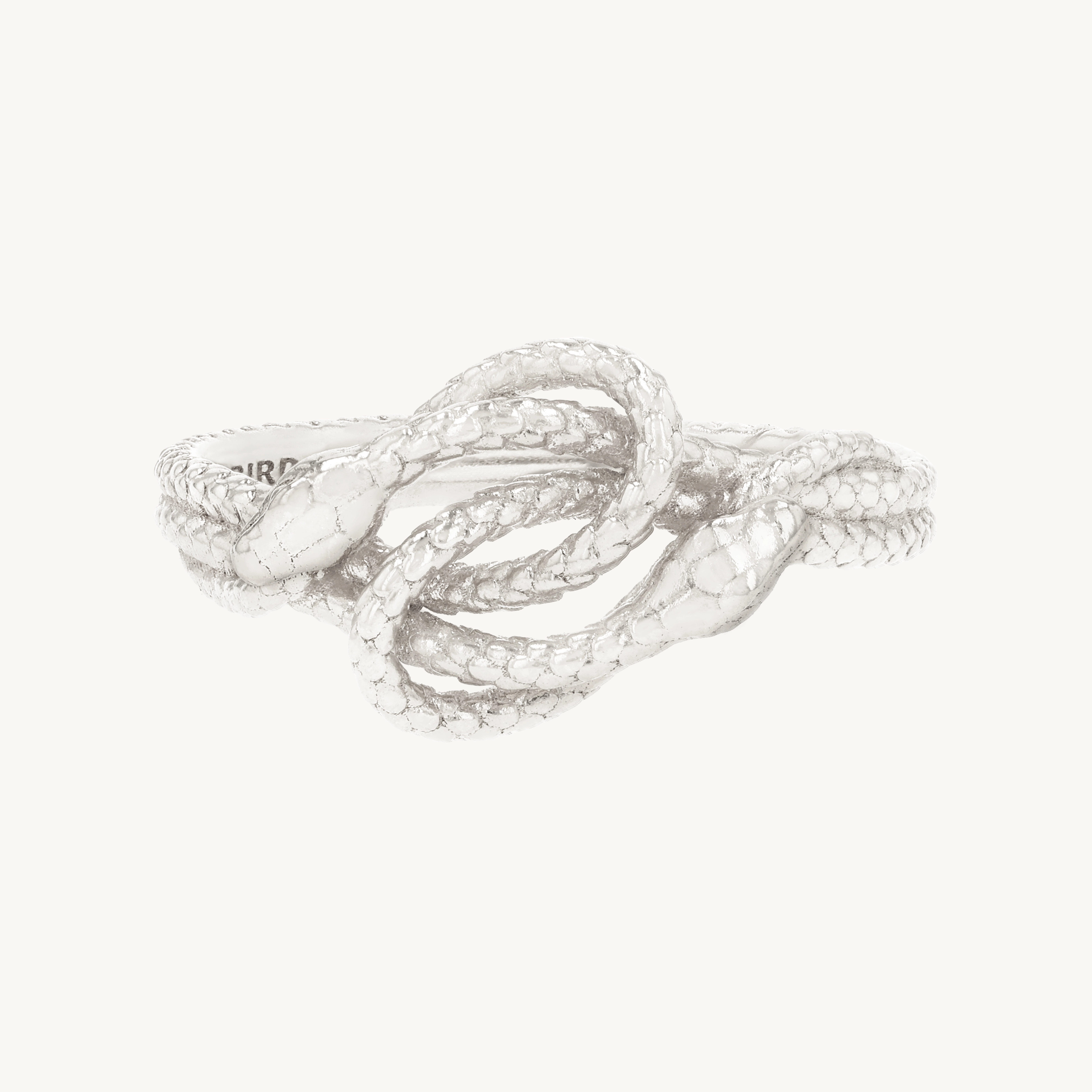 Sylvie Snake Silver Knot Ring | Catbird NYC