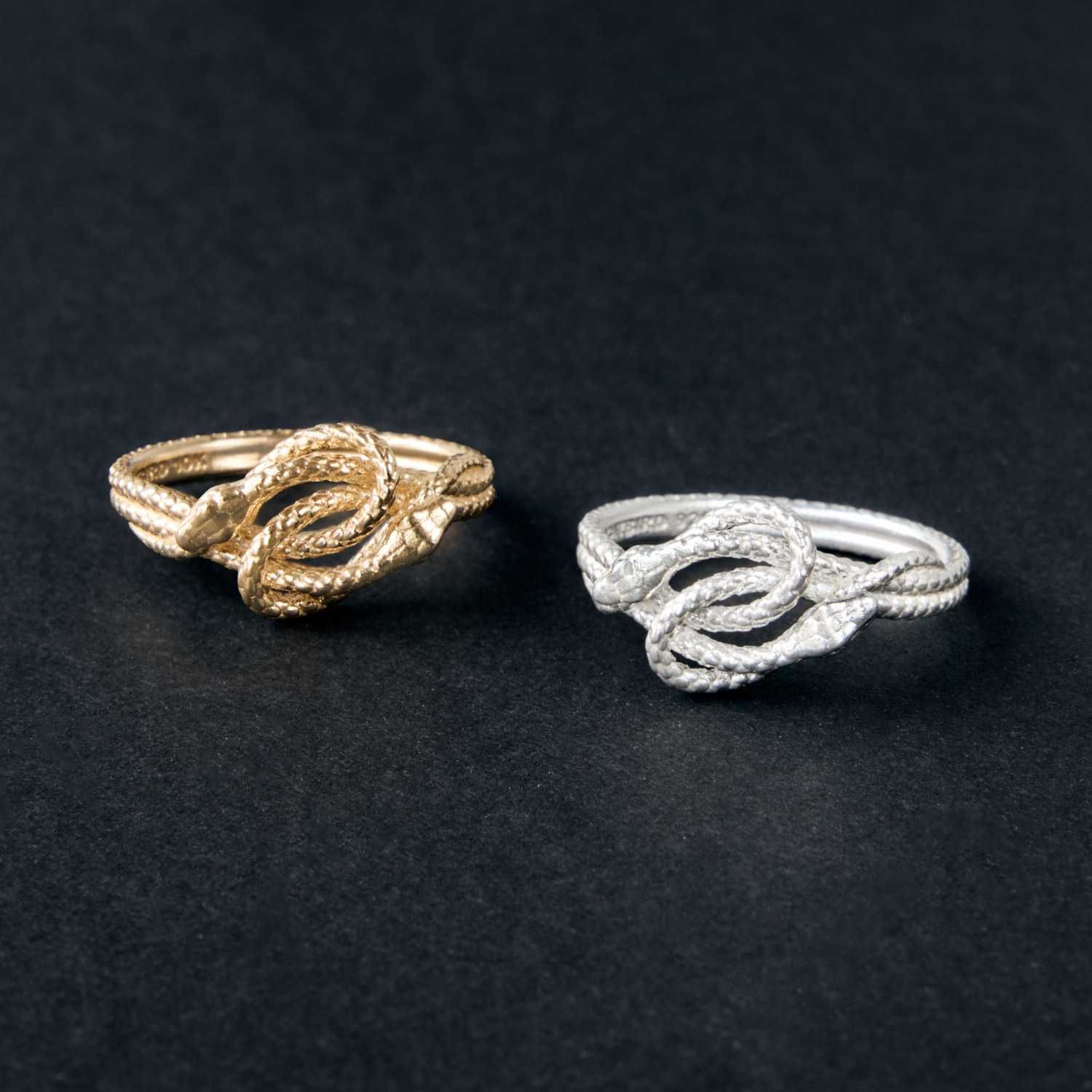 Sylvie Snake Silver Knot Ring | Catbird NYC