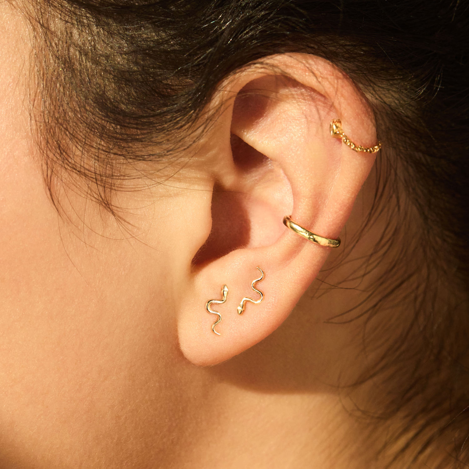 Catbird Jewelry - Tiniest Sylvie Snake Stud (single)
