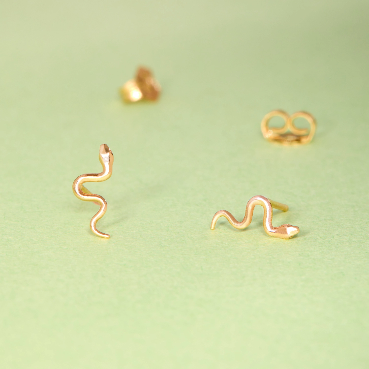 Catbird Jewelry - Tiniest Sylvie Snake Stud (single)