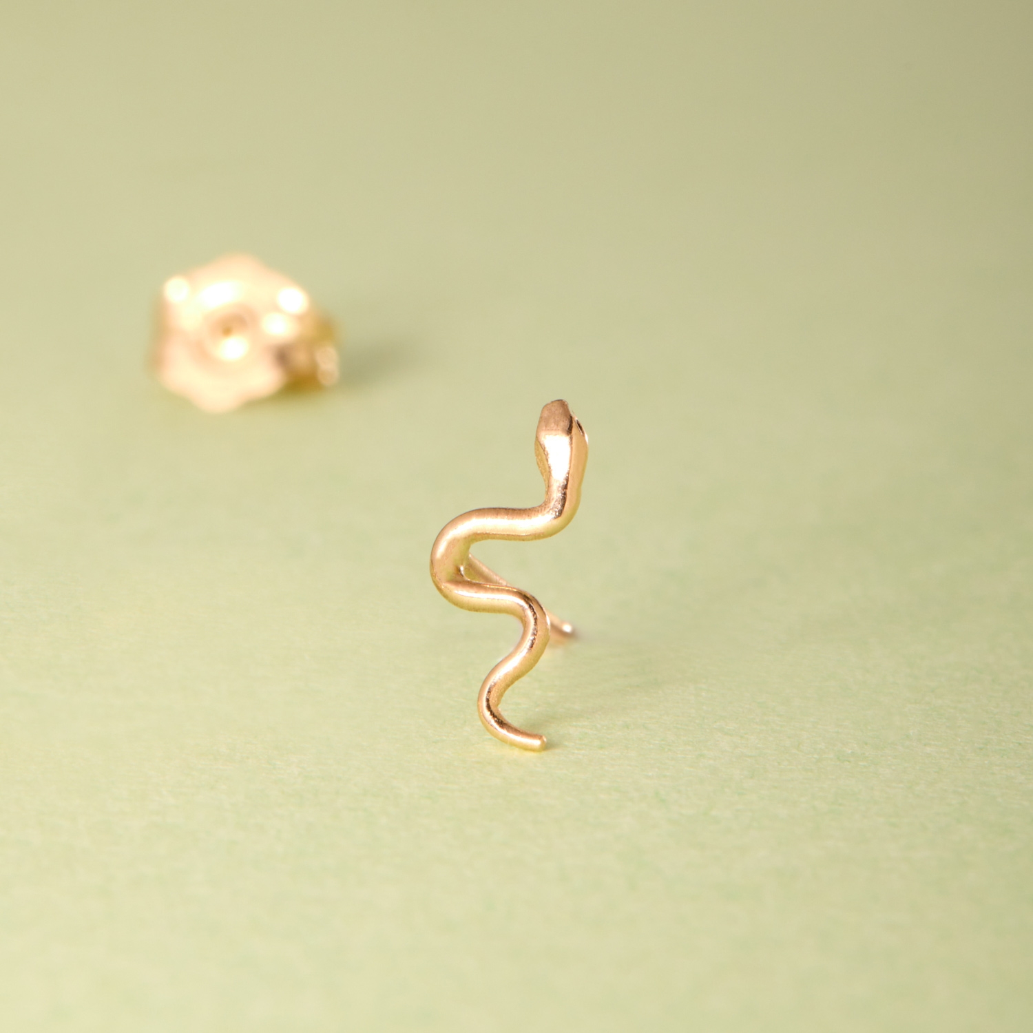 Catbird Jewelry - Tiniest Sylvie Snake Stud (single)