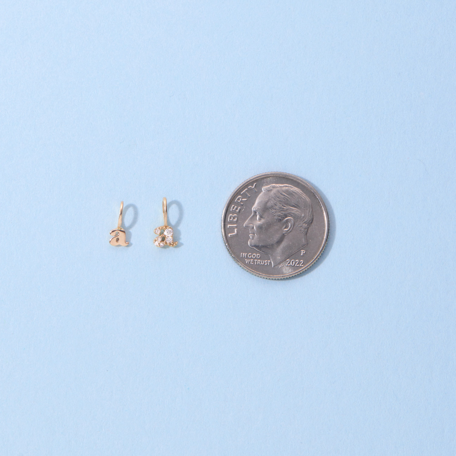 Catbird Jewelry - Diamond Tiniest Alphabet Charm
