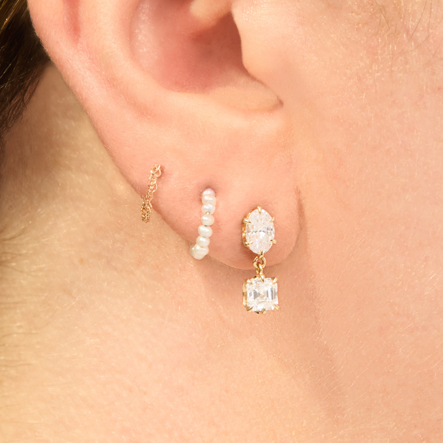 Catbird Jewelry - Cinema Lab-Grown Diamond Drop Earring (single)