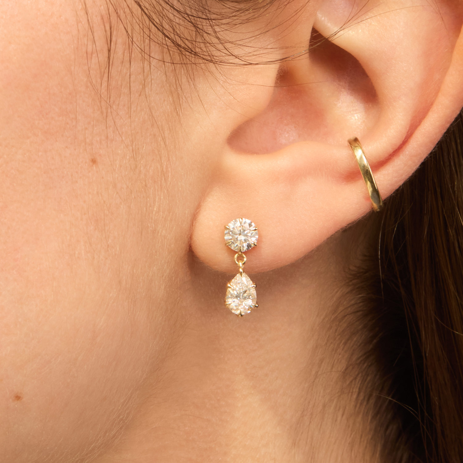 Catbird Jewelry - Cinema Lab-Grown Diamond Drop Earring (single)