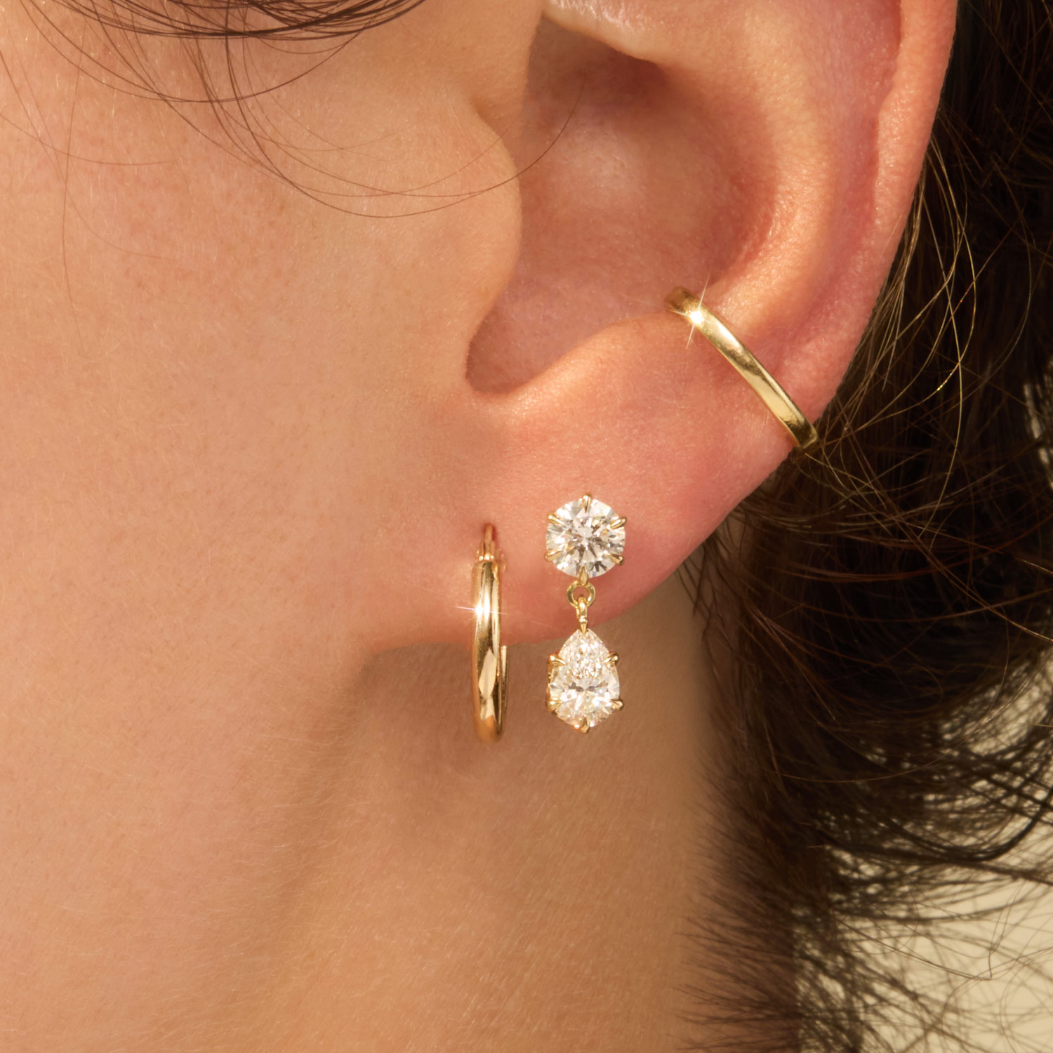 Catbird Jewelry - Cinema Lab-Grown Diamond Drop Earring (single)