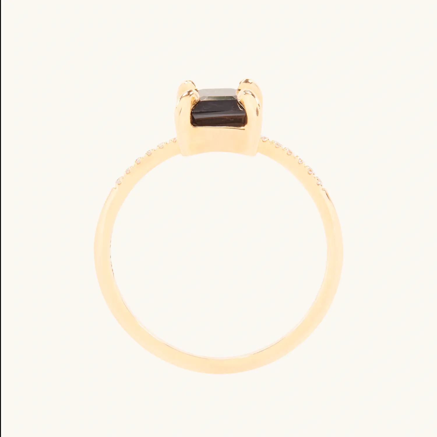 Catbird Jewelry - Pastille Tourmaline Solitaire Ring Supreme, Rind Green