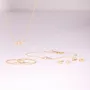 Twin Hearts Gold Stacking Ring