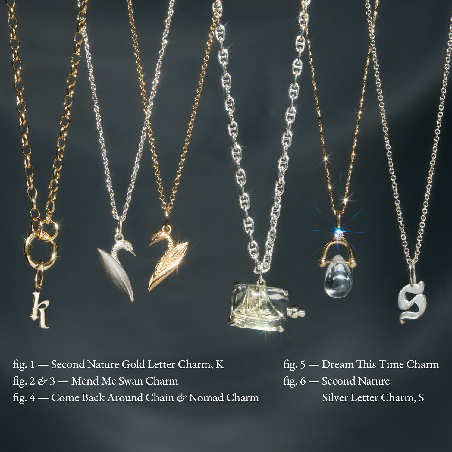 Second Nature Alphabet Silver Charm | Clairo x Catbird