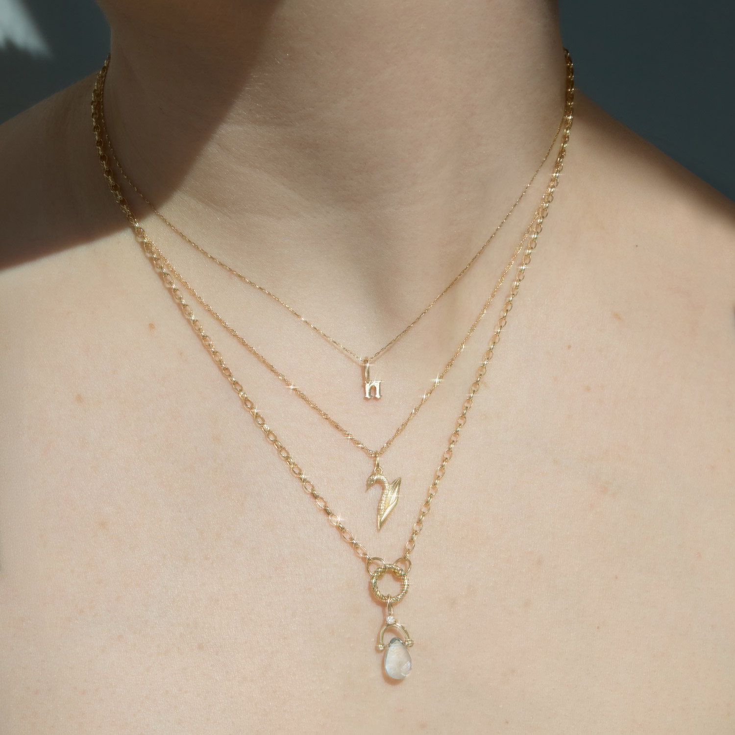 Second Nature Alphabet Gold Charm | Clairo x Catbird