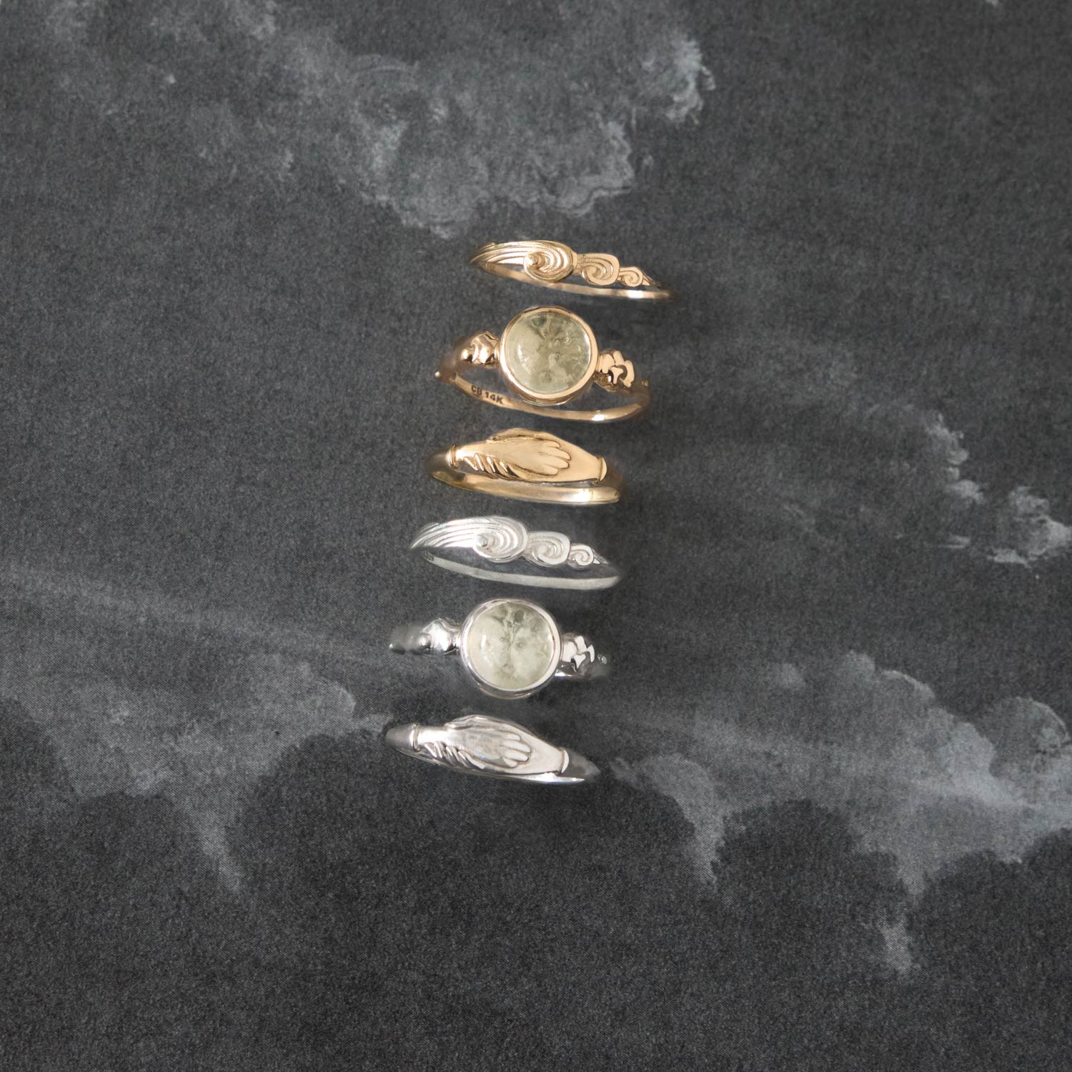 frank and easy sv lovebird ring 14号 Paw de Deux Silver Ring | Clairo x Catbird