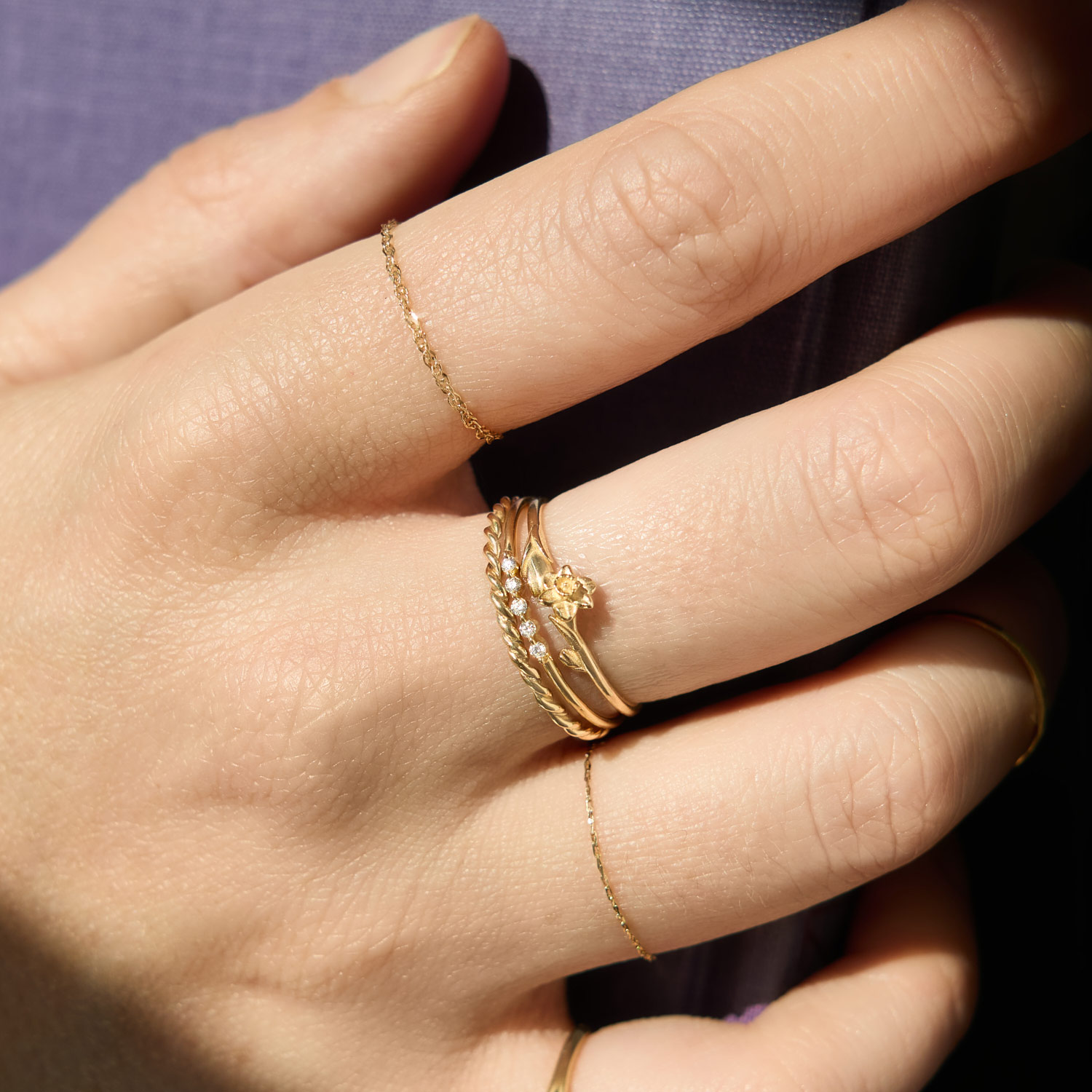Flowers in a Vase Gold Ring | Catbird x Japanese Breakfast