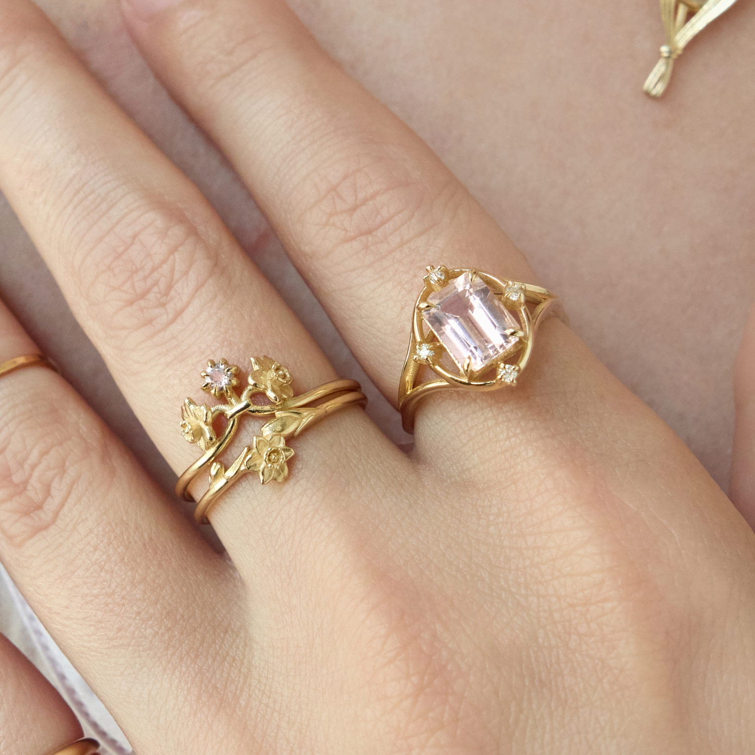 Flowers in a Vase Gold Ring | Catbird x Japanese Breakfast