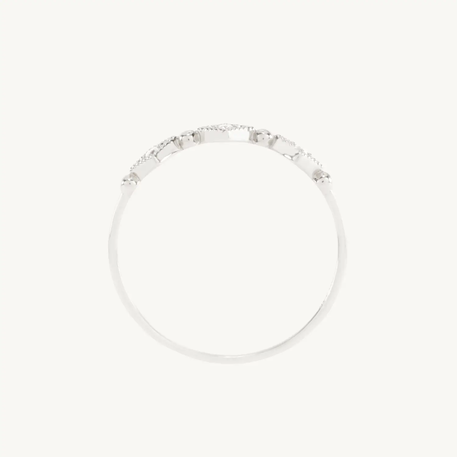Laufey x Catbird - Cuckoo Ballet Diamond Ring, Silver