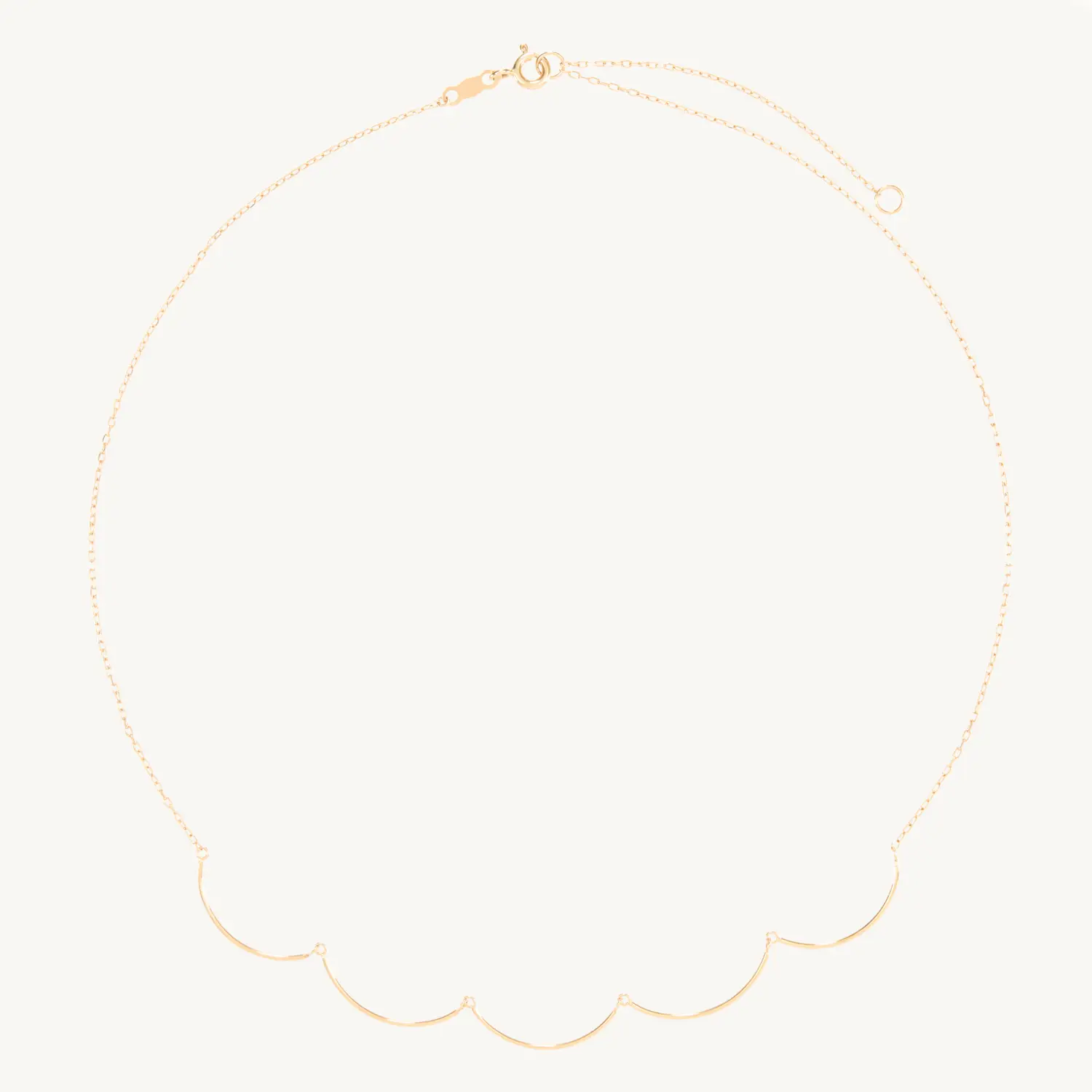 Laufey x Catbird - Theater Curtain Necklace, Yellow Gold