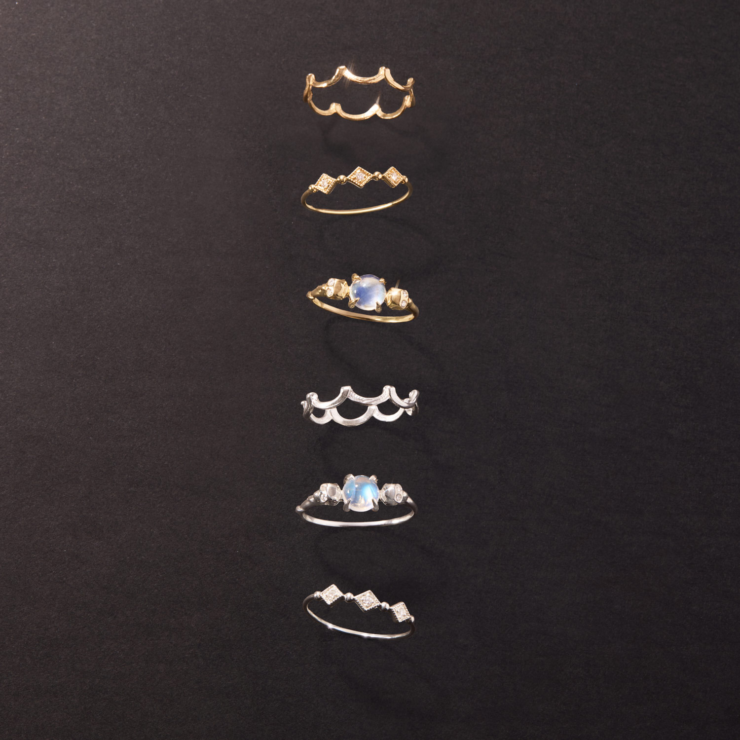 Laufey x Catbird - Love You Forever Skull Ring, Yellow Gold