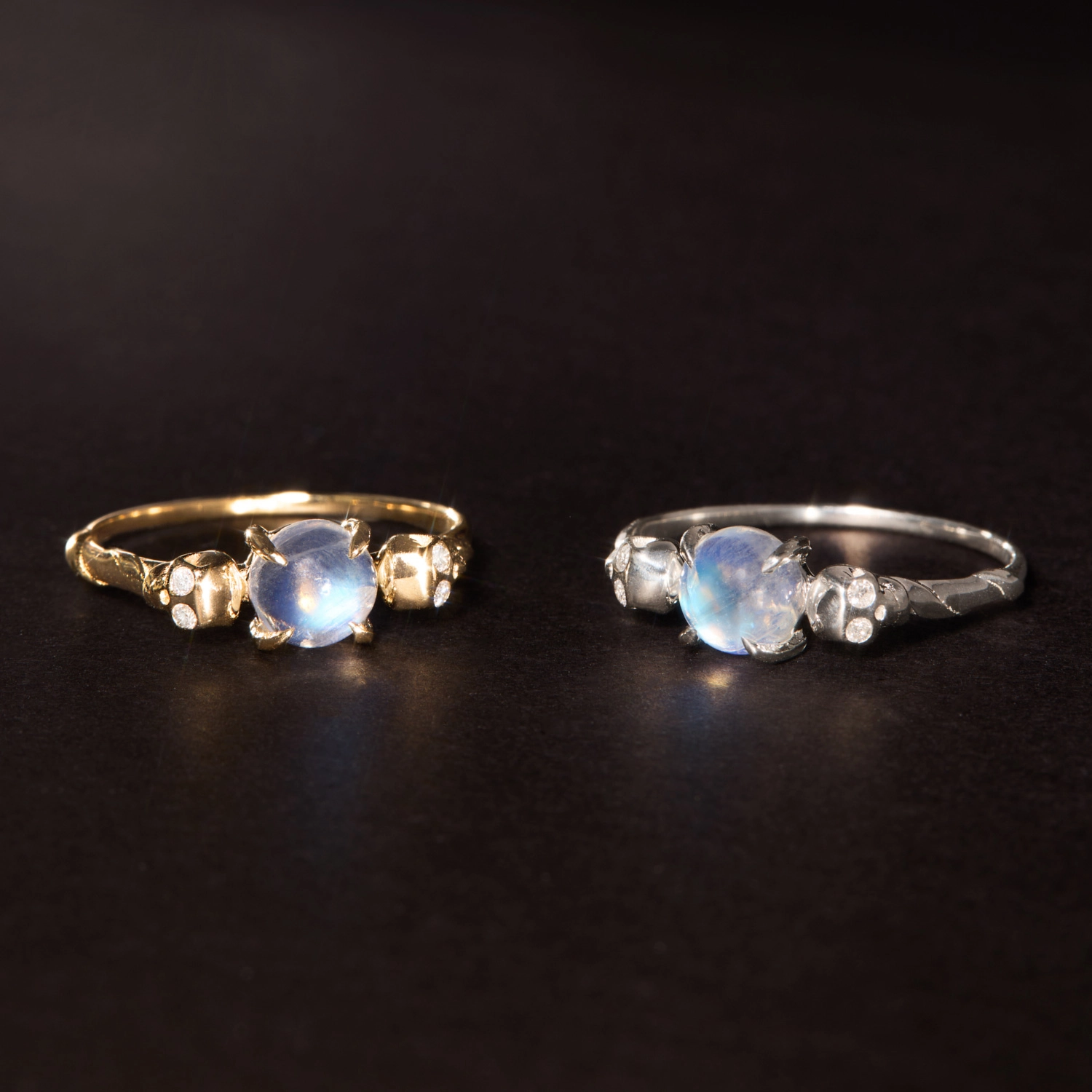 Laufey x Catbird - Love You Forever Skull Ring, Yellow Gold