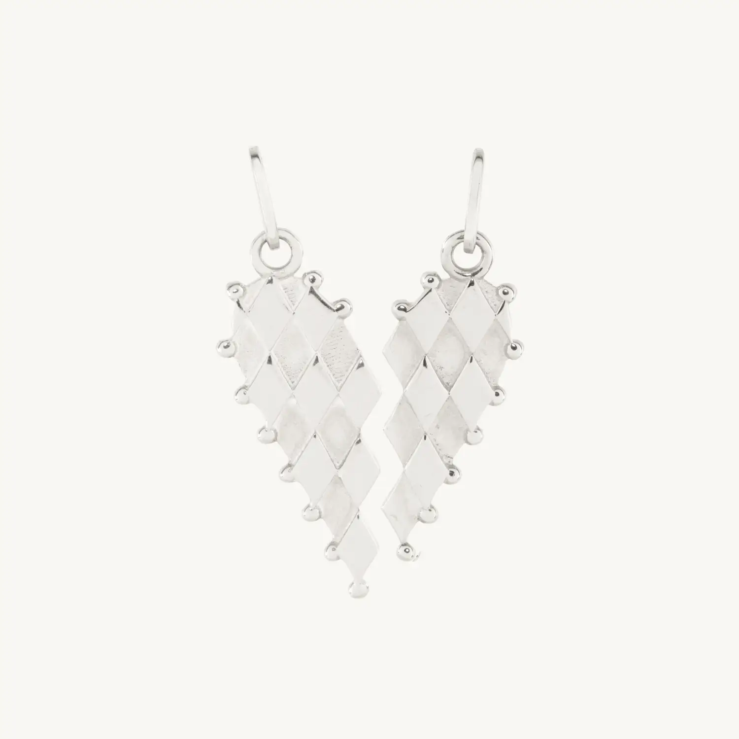 Laufey x Catbird - Lovestruck Split Heart Charm Set, Silver