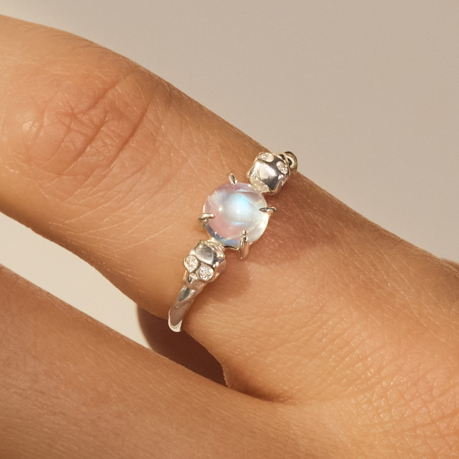 Laufey x Catbird - Love You Forever Skull Ring, Silver