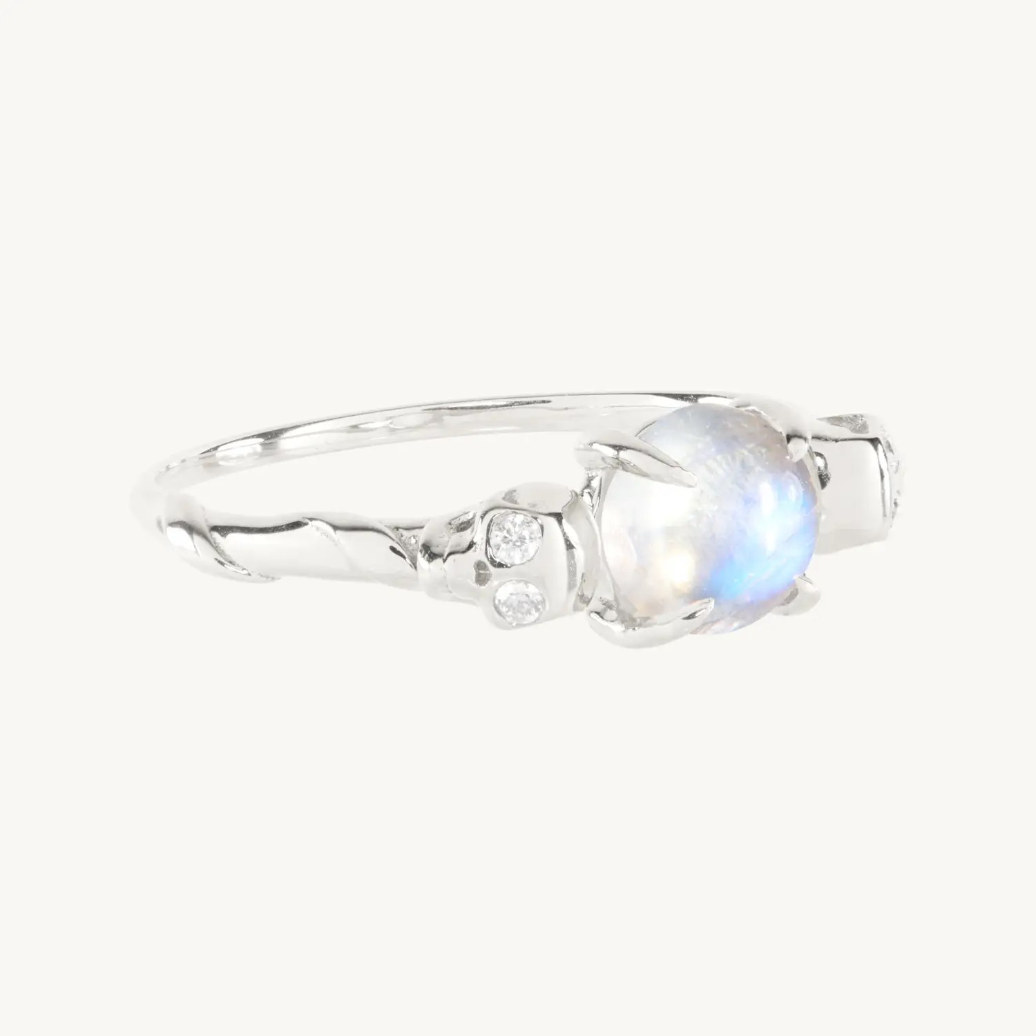 Laufey x Catbird - Love You Forever Skull Ring, Silver
