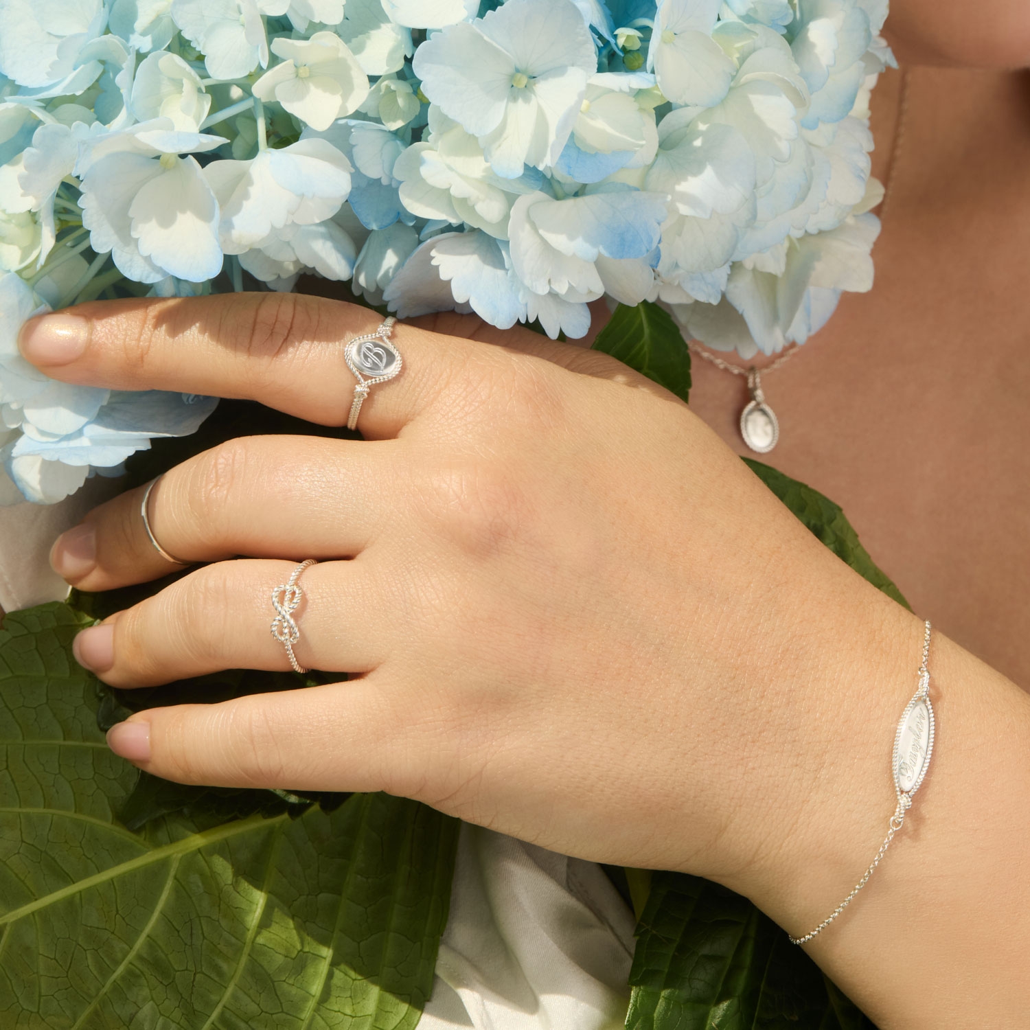 Catbird | The Summer I Turned Pretty - Love Knot Silver Signet Charm