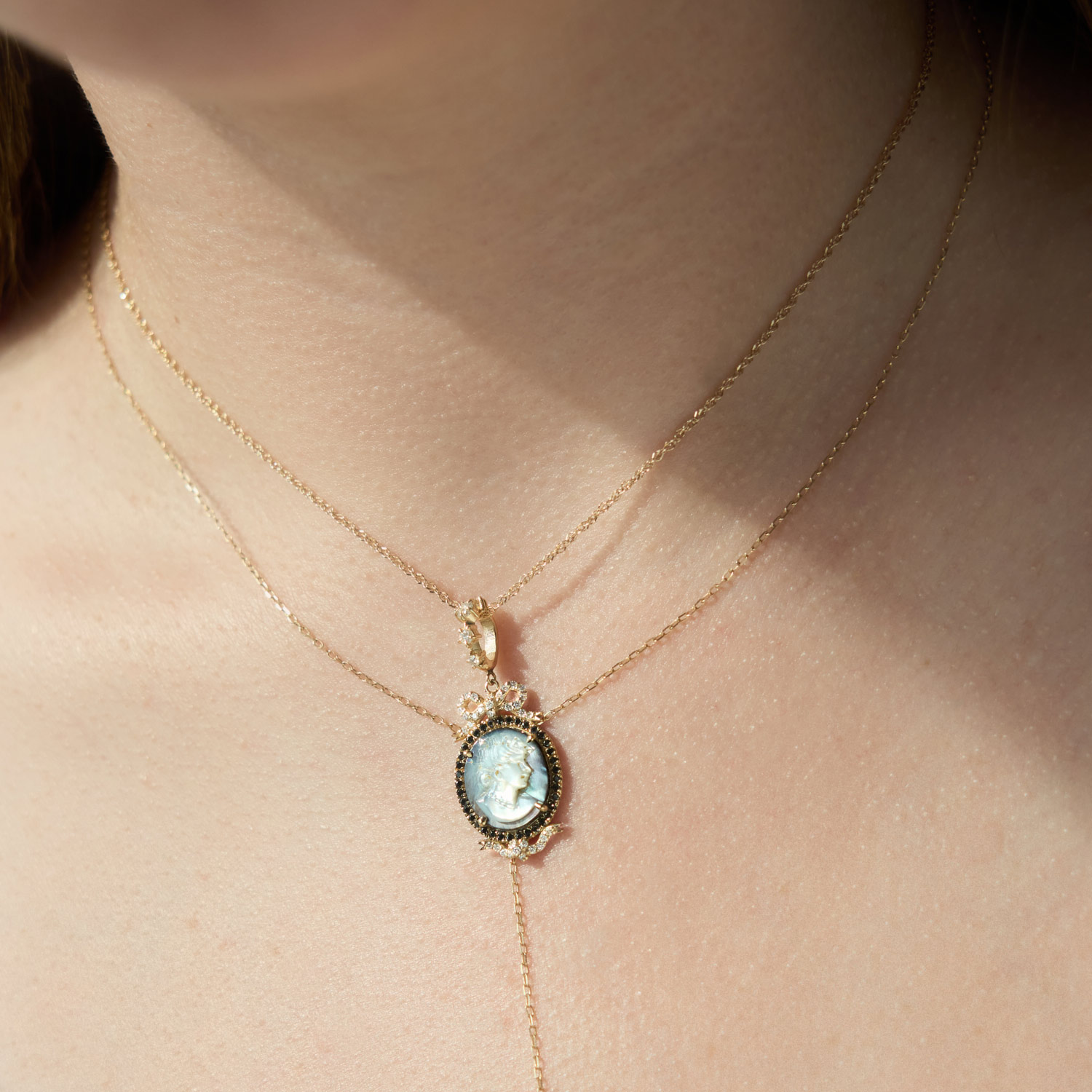 Catbird x Vito&rsquo;s Gems - Chandelier Cameo Pendant