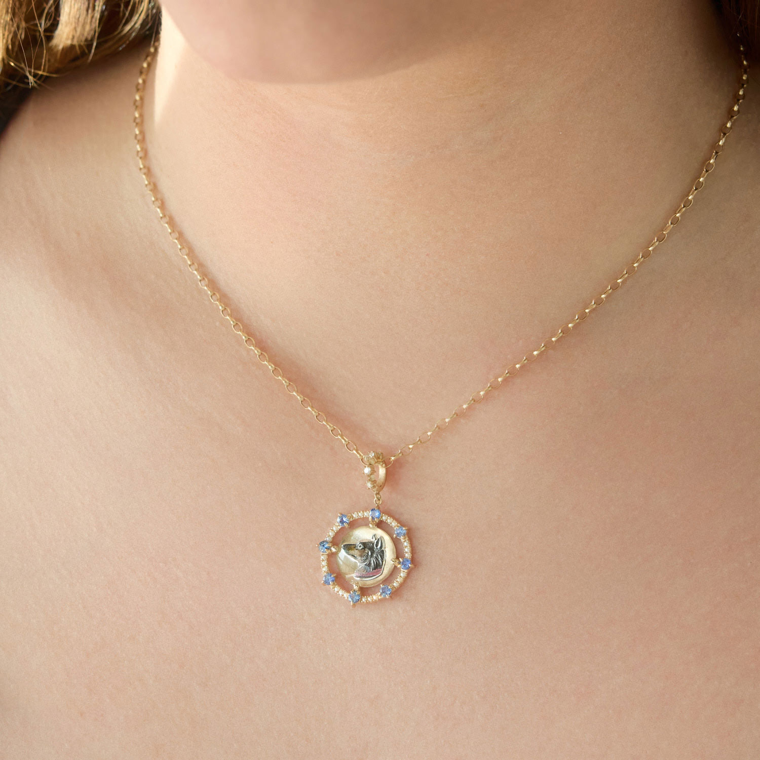 Catbird x Vito&rsquo;s Gems - Amanda&rsquo;s Dog Cameo Pendant
