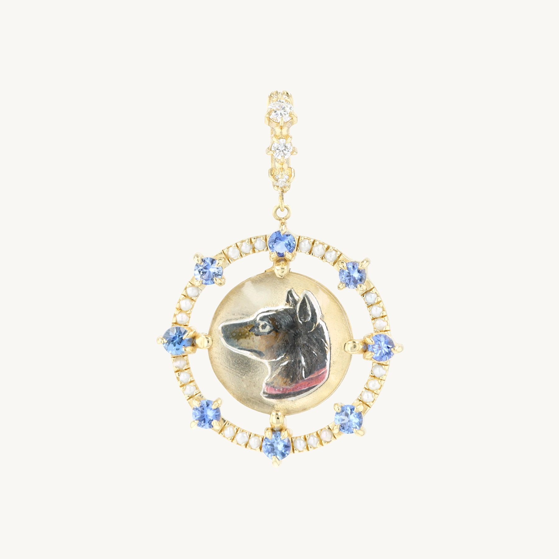 Catbird x Vito&rsquo;s Gems - Amanda&rsquo;s Dog Cameo Pendant