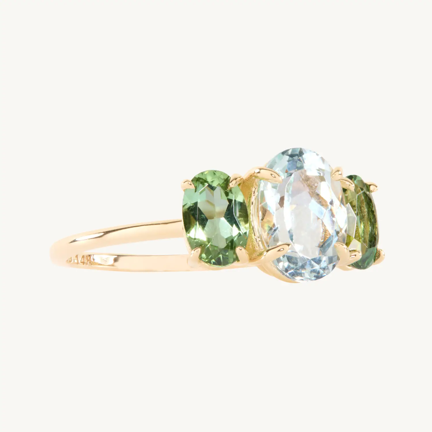 Catbird x Vito’s Gems - Mrs. Randolph’s Ring, Quartz and Tourmaline