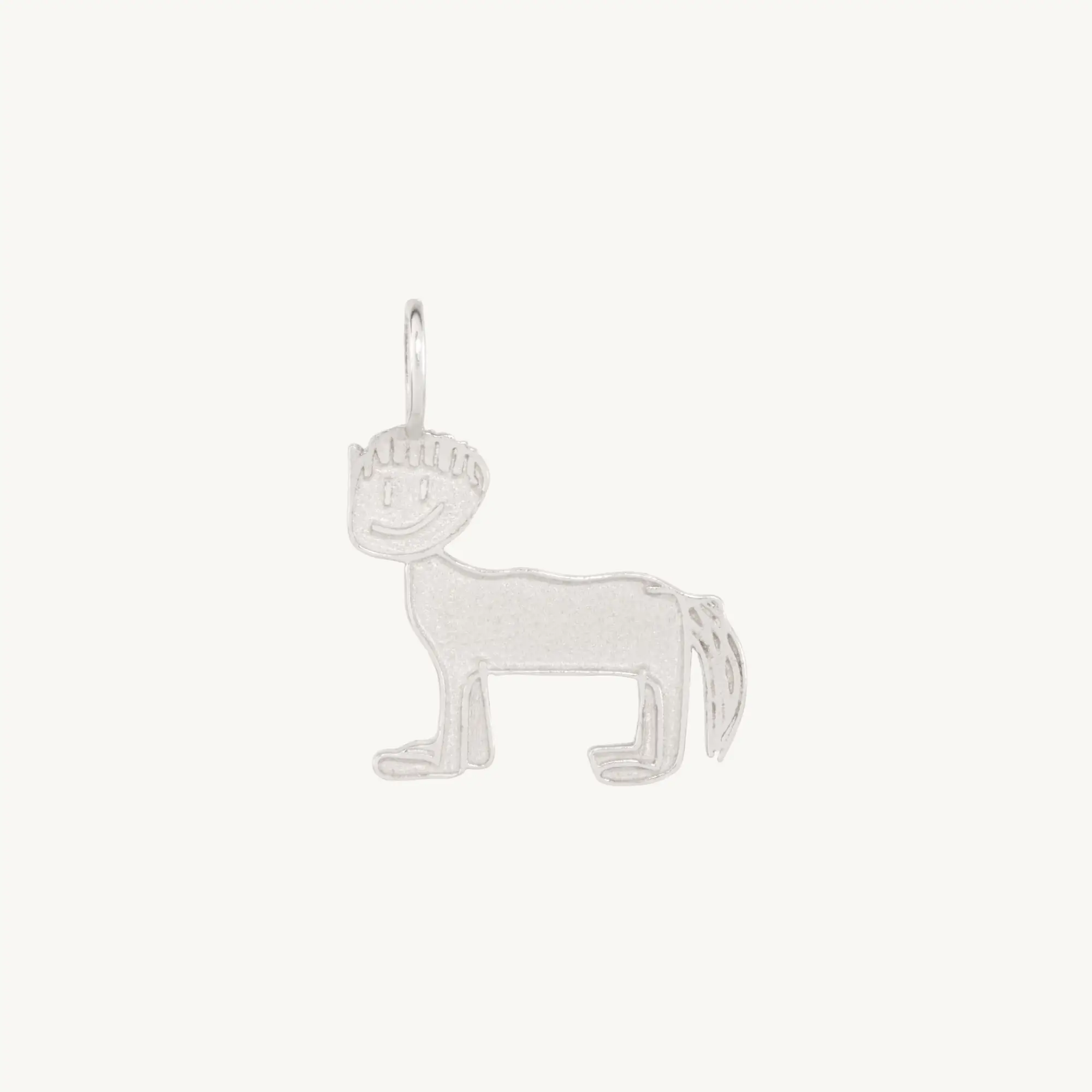 Del Water Gap x Catbird - Horse with a Bowl Cut Silver Charm