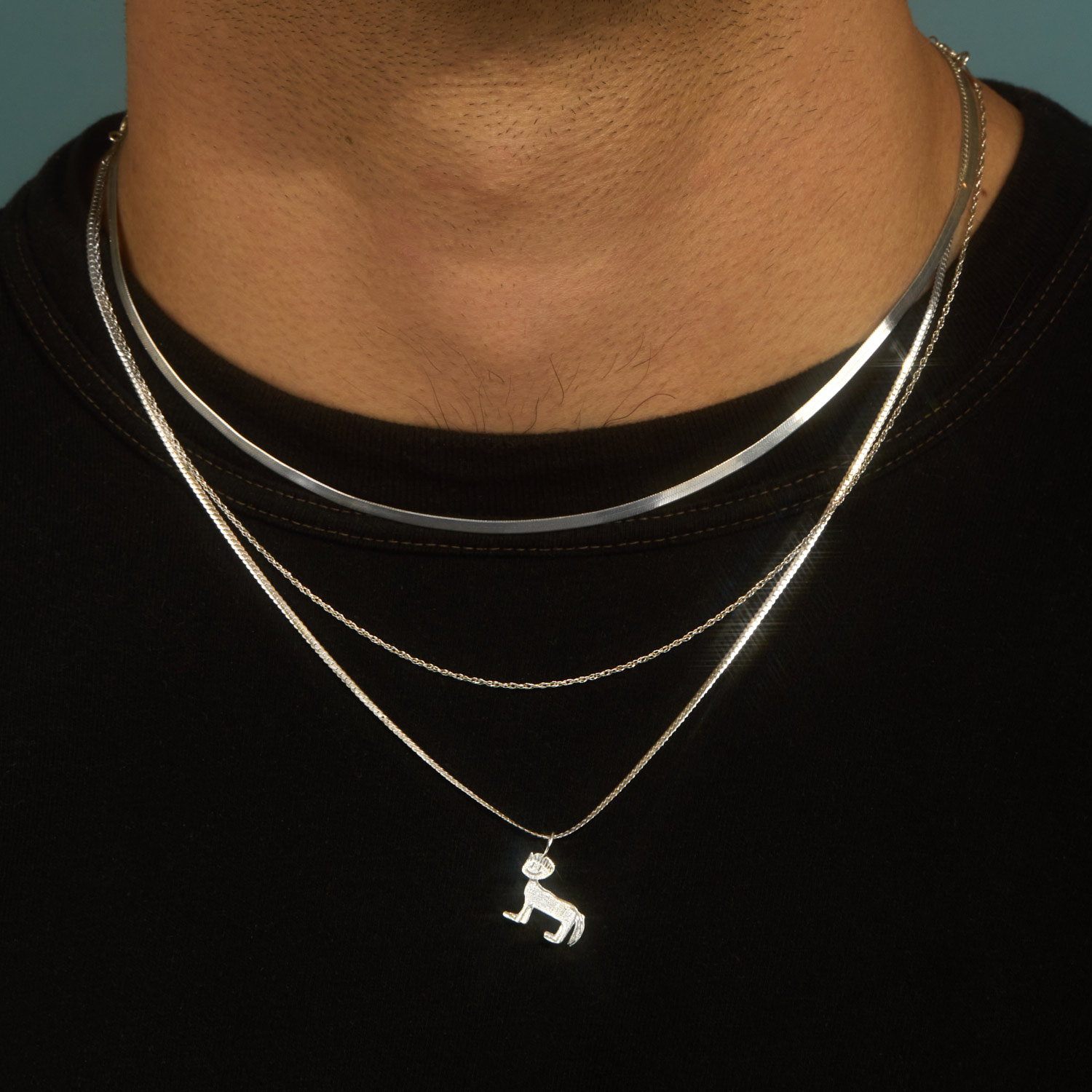Del Water Gap x Catbird - Horse with a Bowl Cut Silver Charm