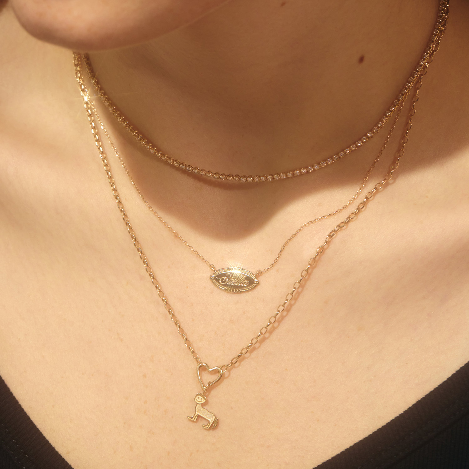 Del Water Gap x Catbird - Horse with a Bowl Cut Gold Charm