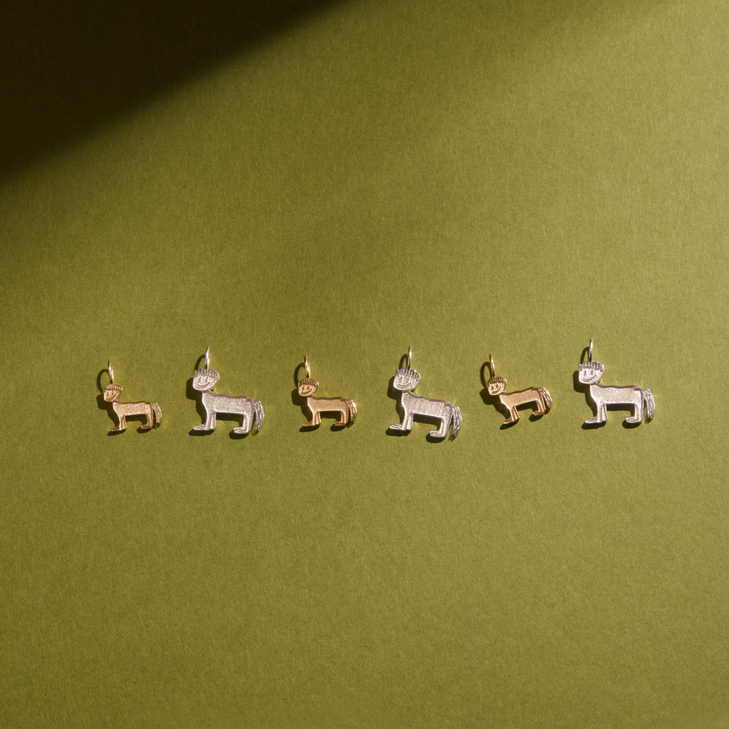 Del Water Gap x Catbird - Horse with a Bowl Cut Gold Charm