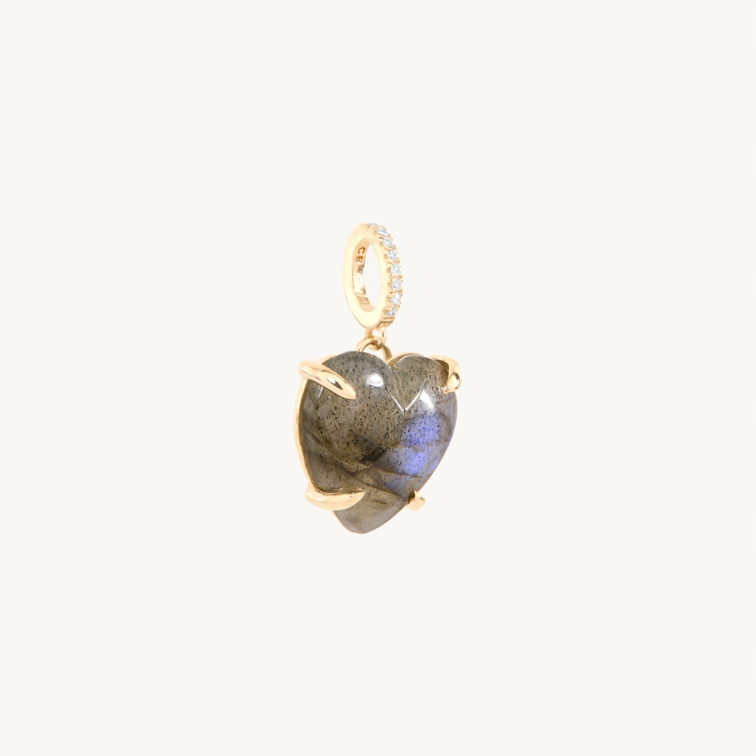 Afterglow Heart Gold Pendant | 10k Gold Ring | Catbird x Heidi Bivens