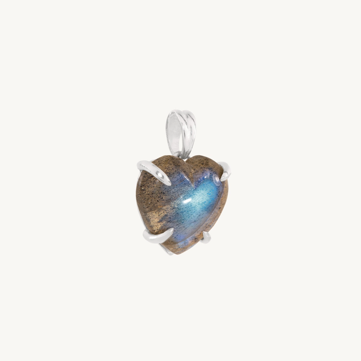 Afterglow Heart Silver Pendant | Catbird x Heidi Bivens