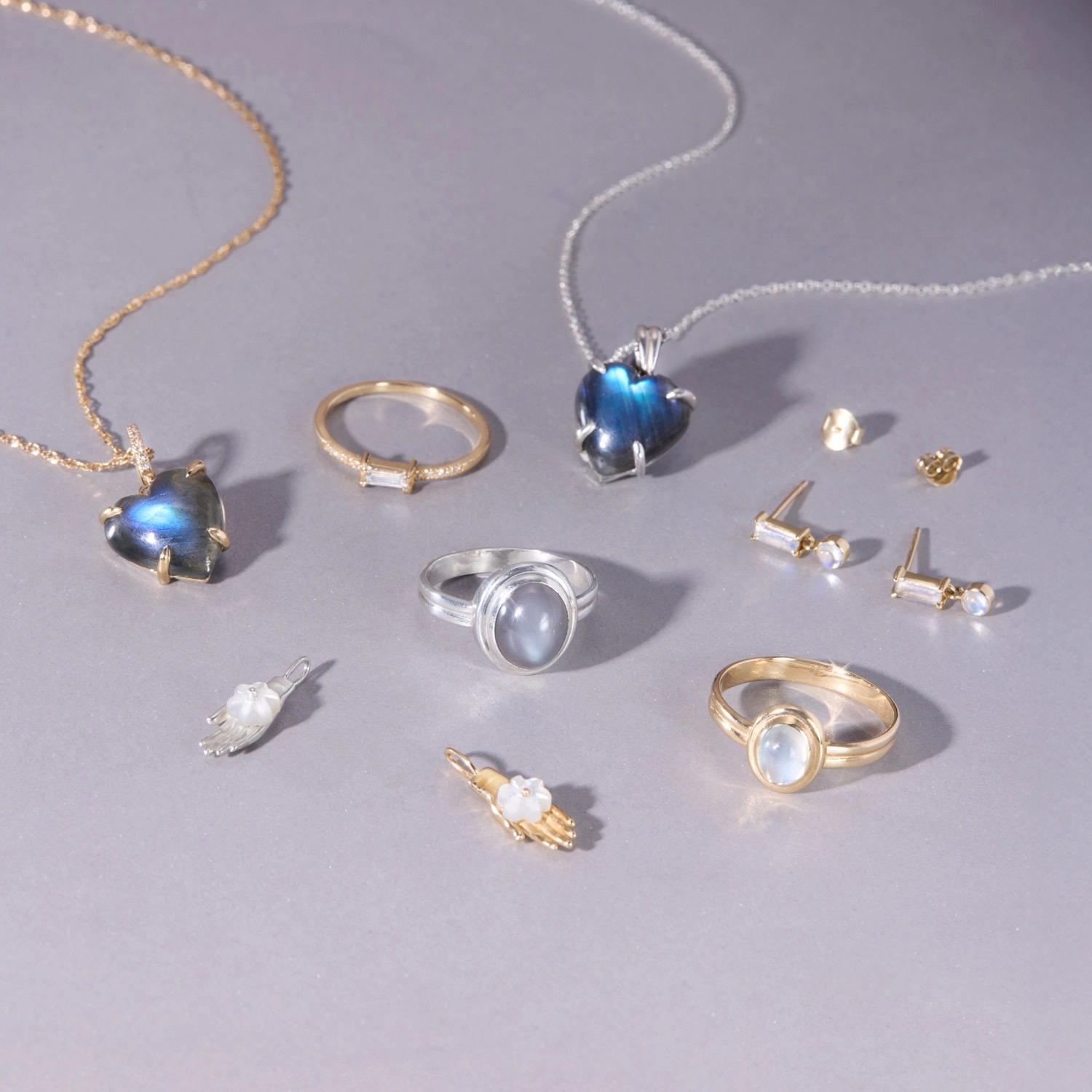 Silver Screen Moonstone 10k Gold Ring | Catbird x Heidi Bivens