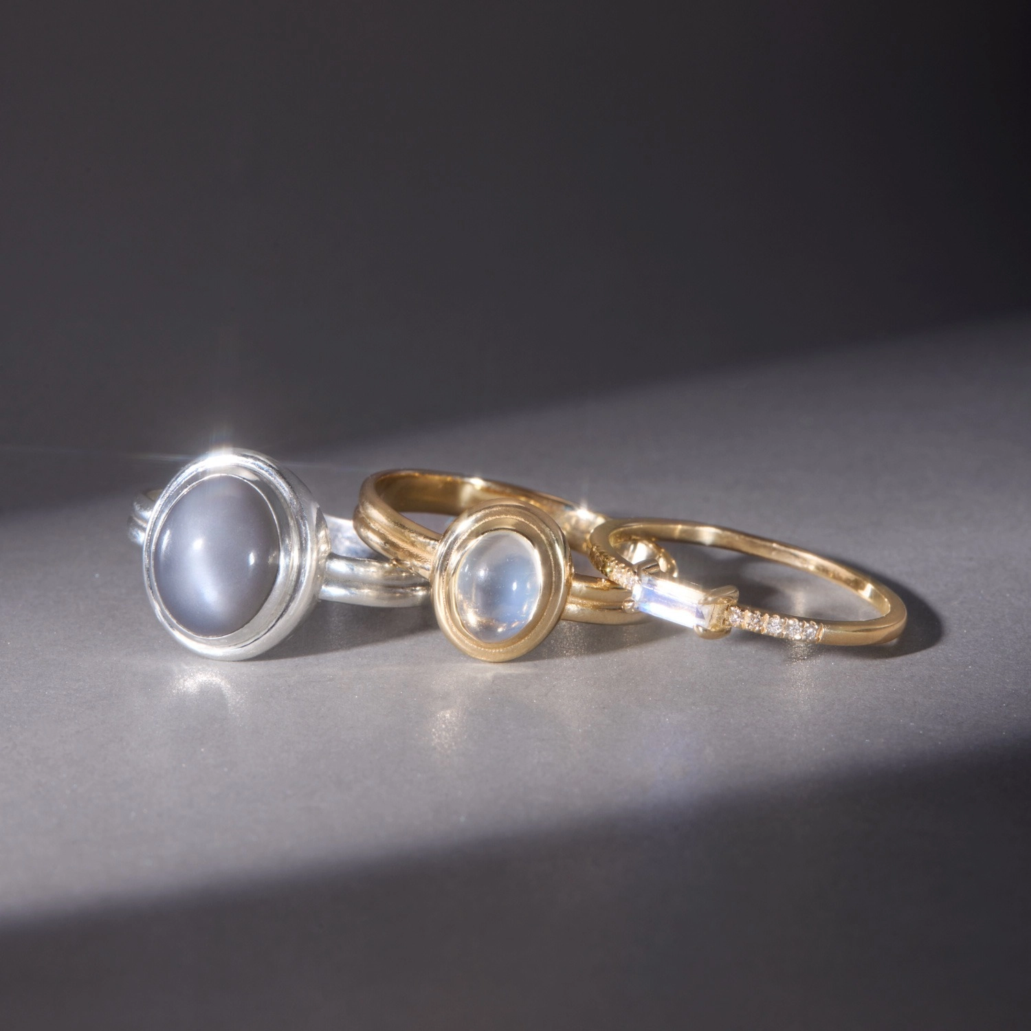 Silver Screen Moonstone 10k Gold Ring | Catbird x Heidi Bivens