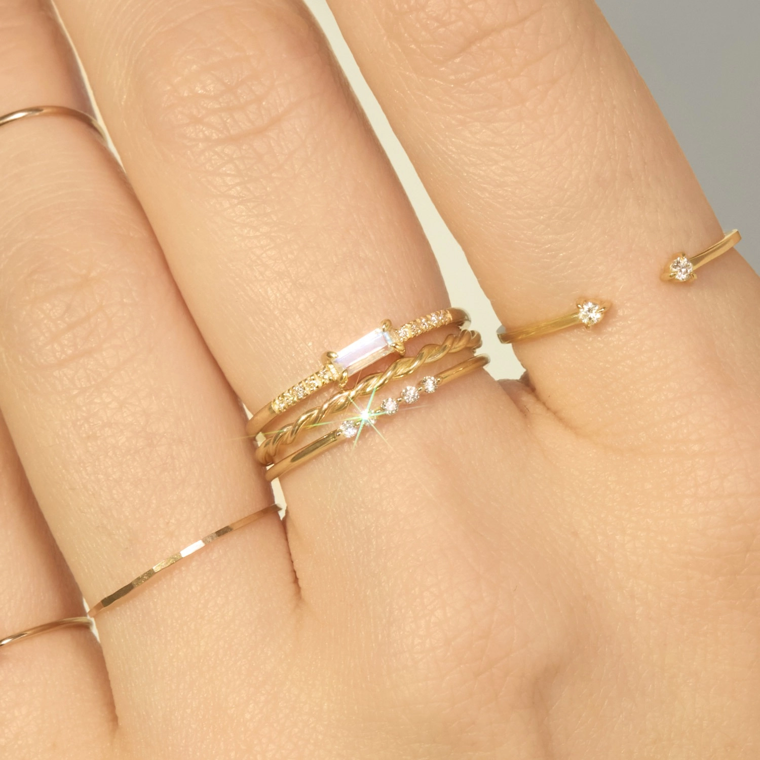 Miles of Light Ring | 10k Gold Ring | Catbird x Heidi Bivens
