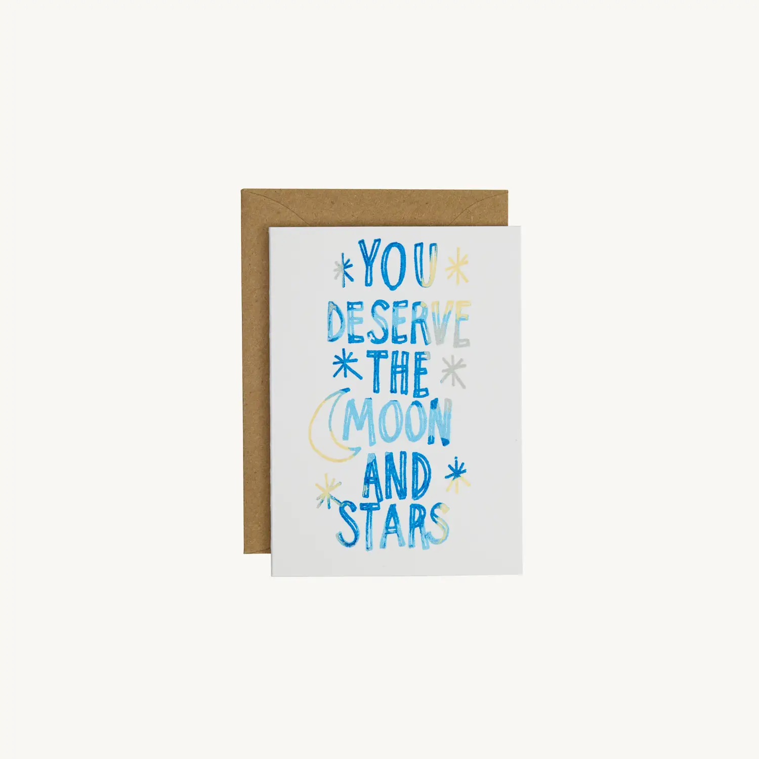 Cosmic Peace Studio - You Deserve the Moon & Stars Miniature Card