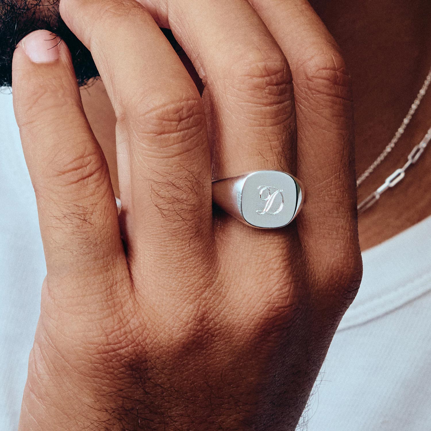 Catbird Jewelry - Diver Grand Signet Ring, Sterling Silver