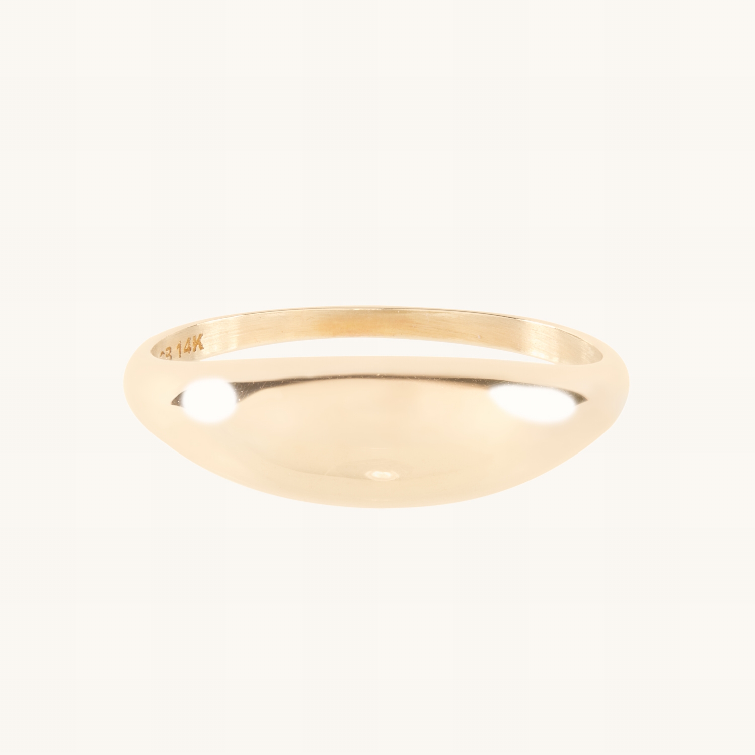 Grand Coupe Ring, Solid 14k Yellow Gold | Catbird Jewelry