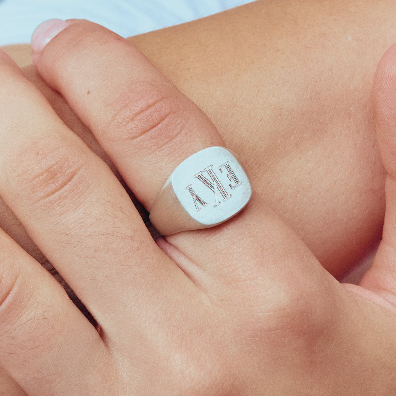 Catbird Jewelry - Diver Grand Signet Ring, Sterling Silver
