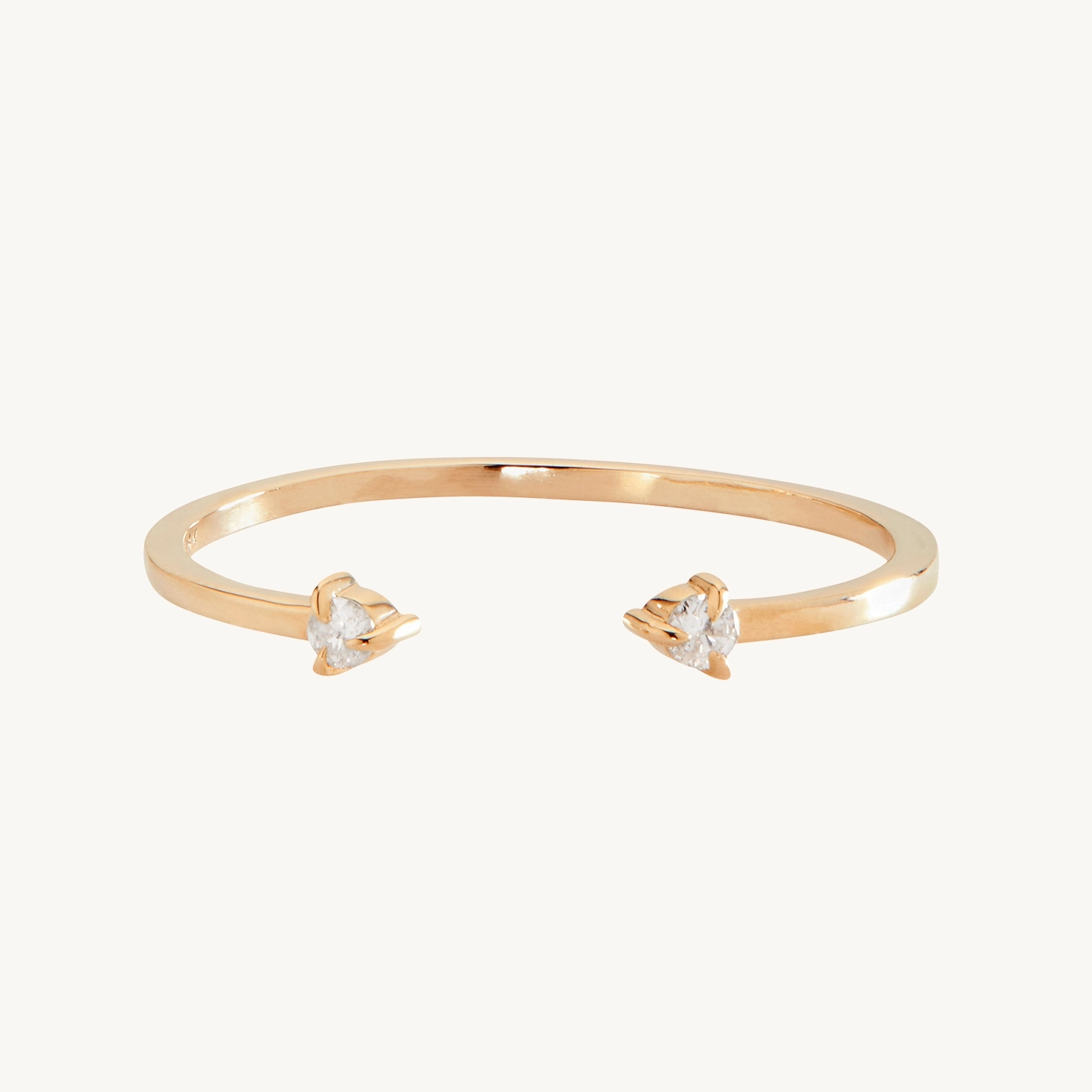 Her Diamond Eyes Ring in 14K Gold | Catbird