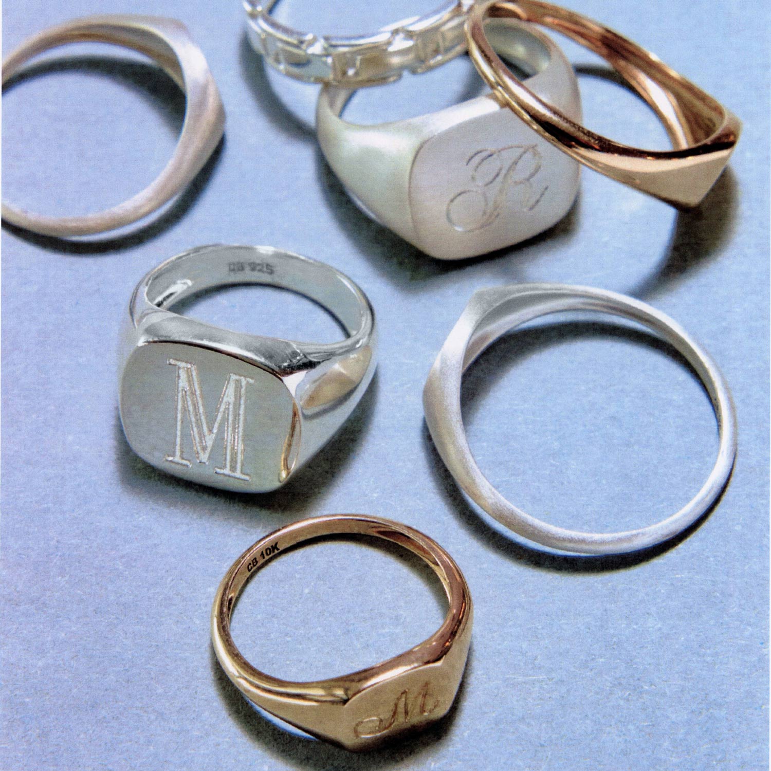 Catbird Jewelry - Diver Signet Ring, Yellow Gold