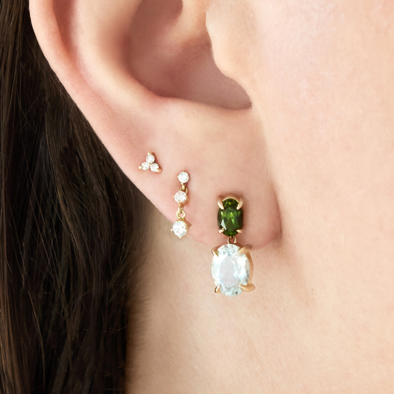 Italian Holiday Double Drop Earring (single) | Catbird NYC