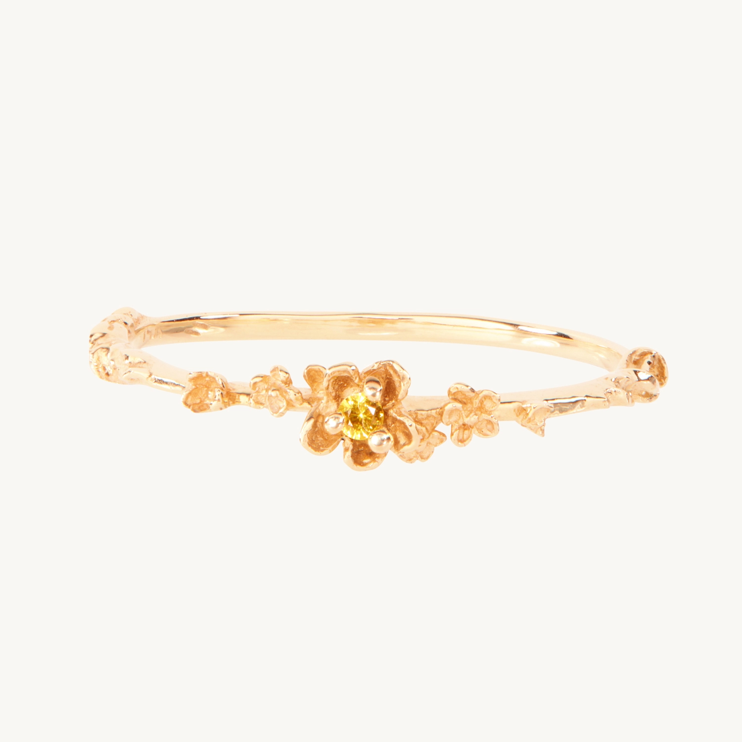 Buttercup Yellow Sapphire Ring in 14K Gold | Catbird
