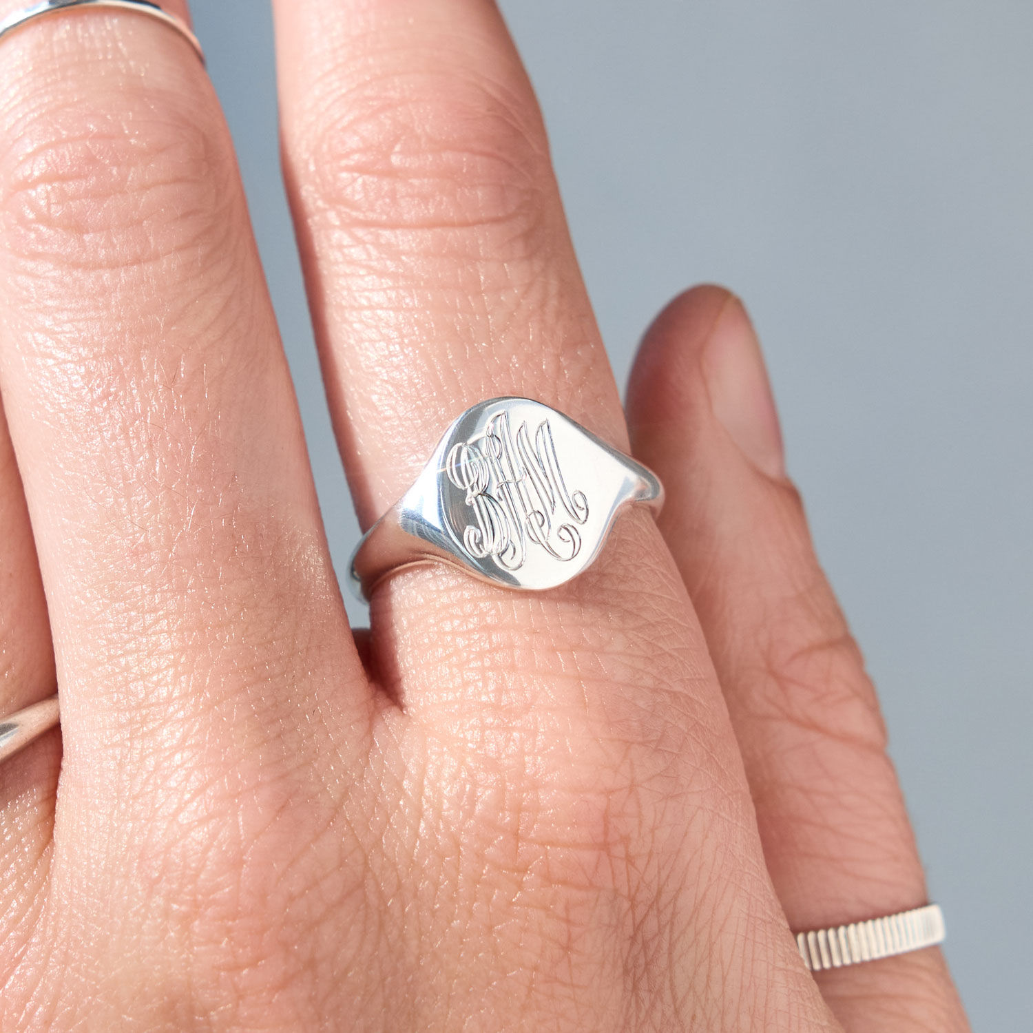 Leo Black - Grandfather Signet, Silver