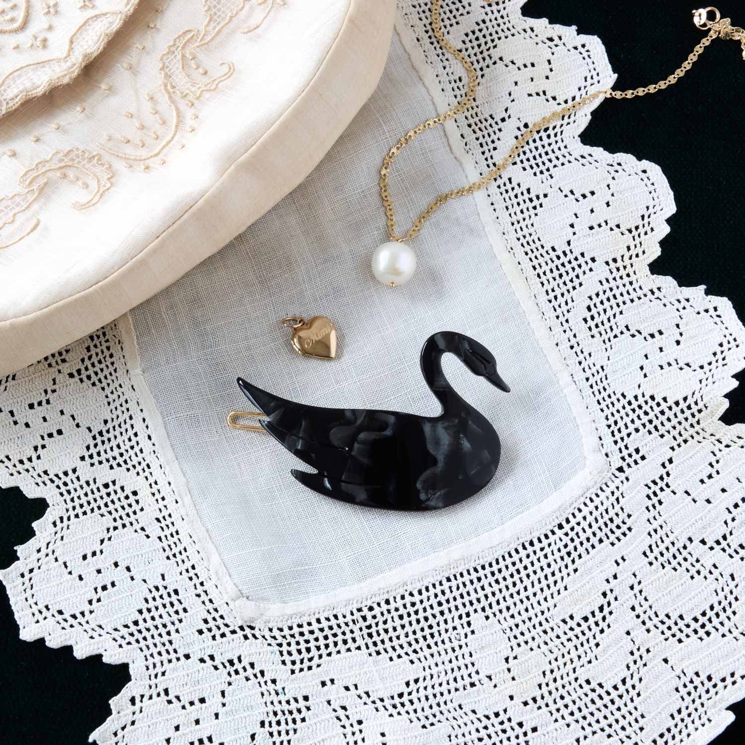 Black Swan Hair Clip | Catbird NYC