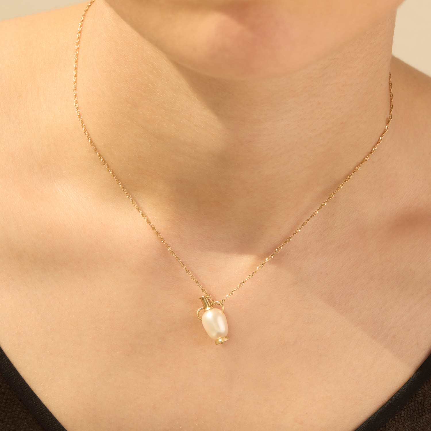 Palm Sunday - Footed Pearl Vessel Charm