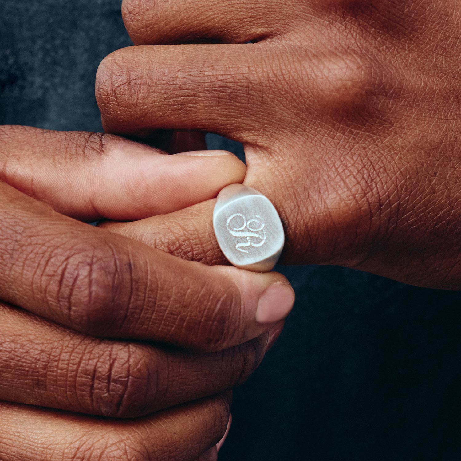 Catbird Jewelry - Diver Grand Signet Ring, Sterling Silver