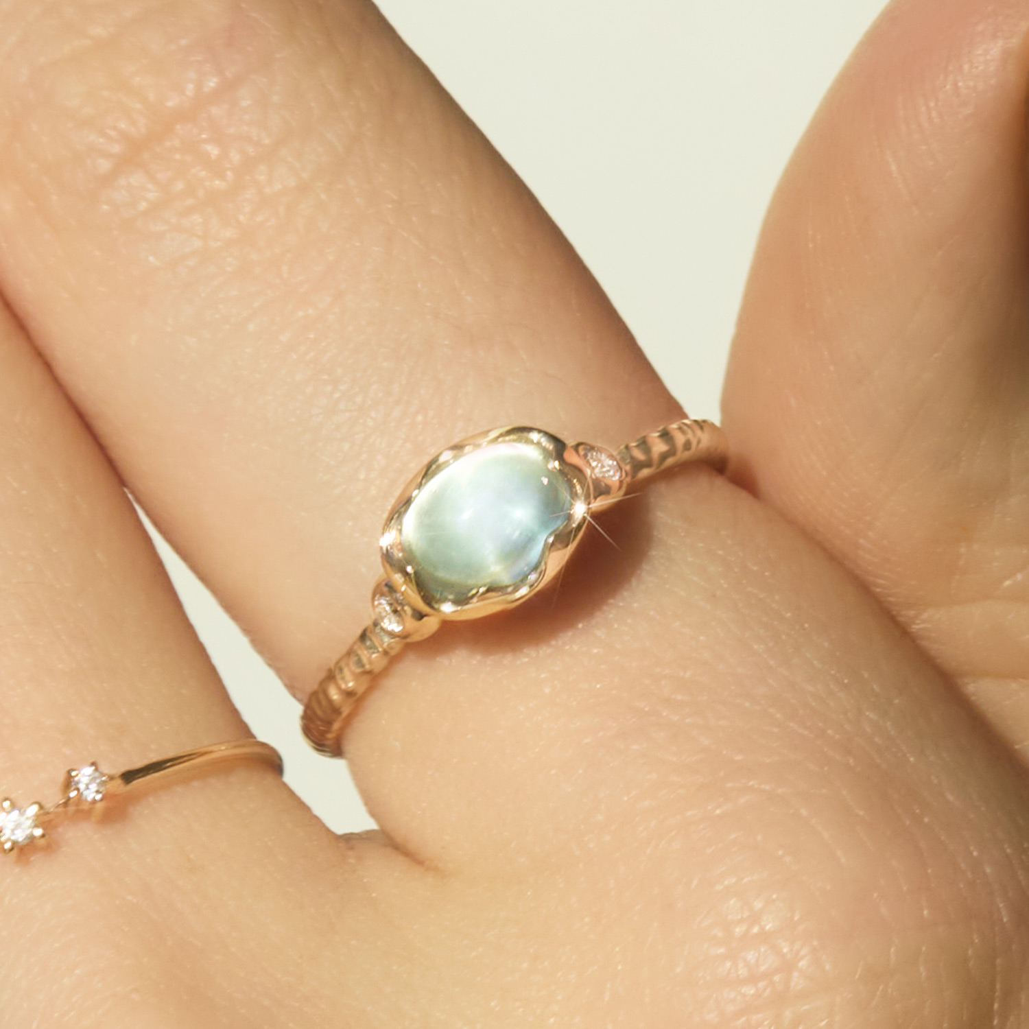 LAZAR - Aquamarine Wishing Well Ring
